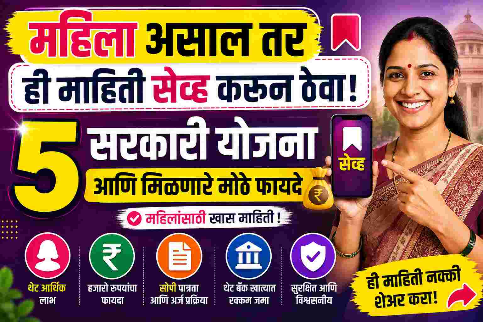 महिलांसाठी सरकारी योजना